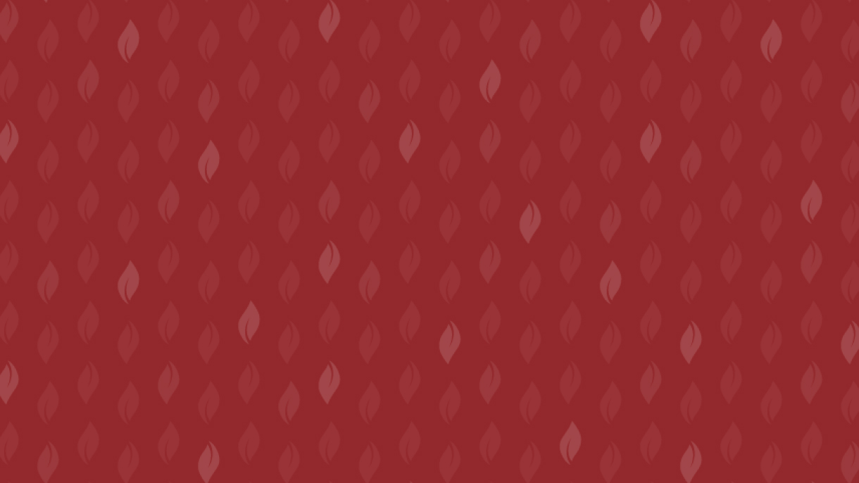 sprout pattern on cranberry background